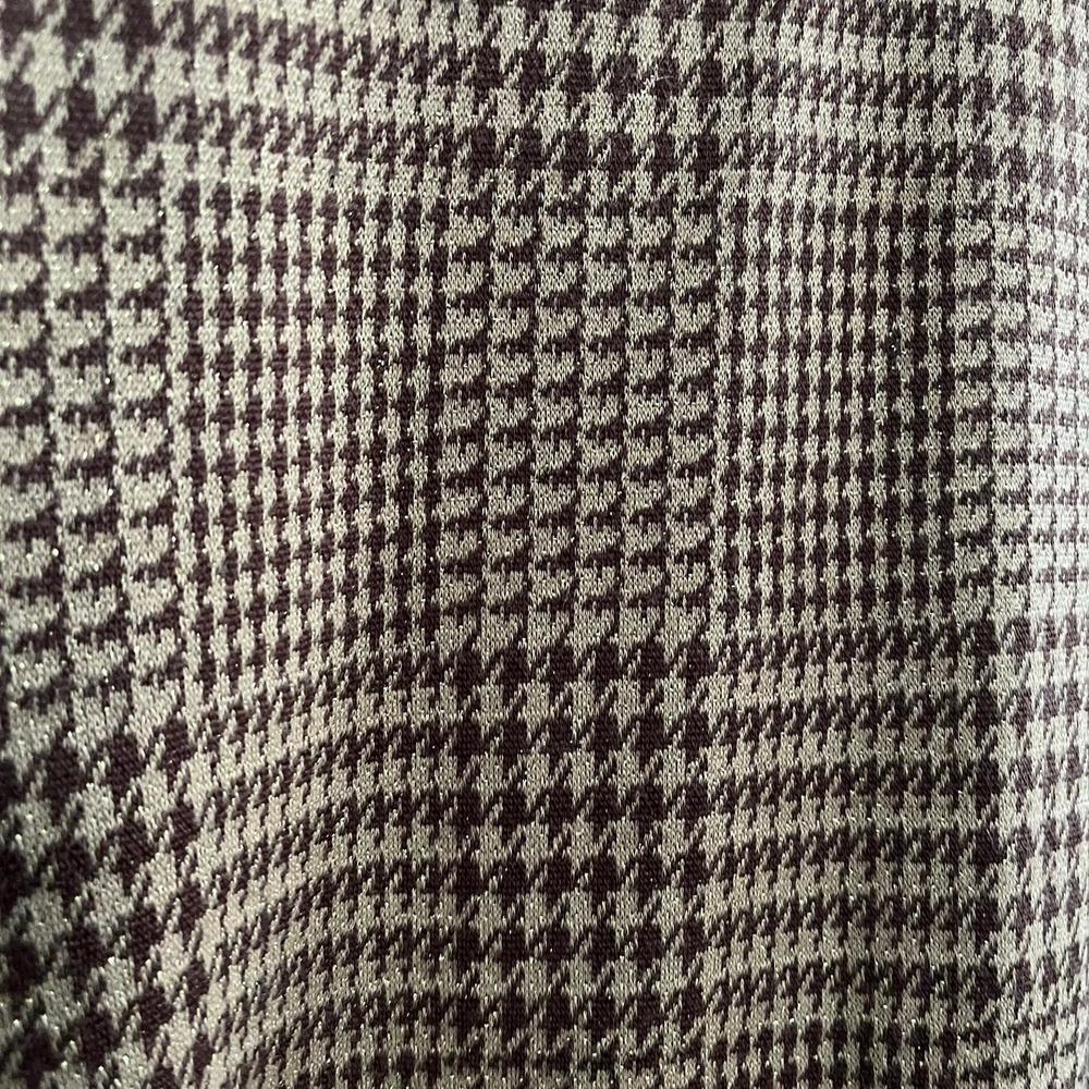 Vintage 70s Houndstooth Dress with Gold Sparkles, Sleeveless, Small - Picture 7 of 9